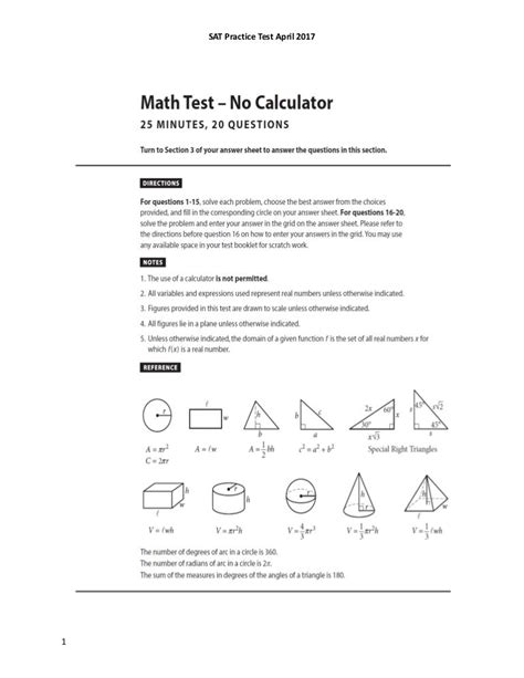 sat test 2017 april